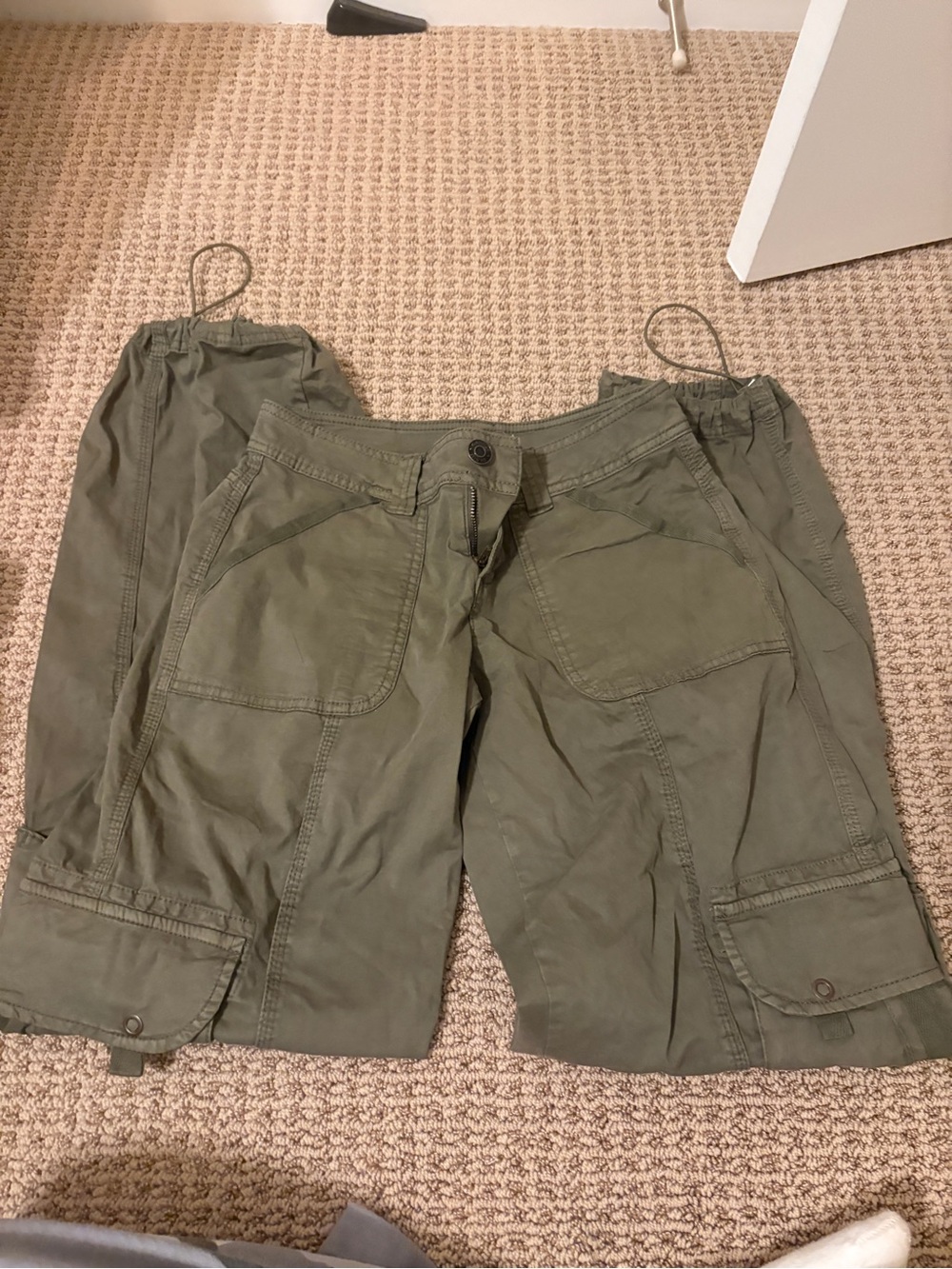 Garage Olive Green Cargo Bermuda Shorts